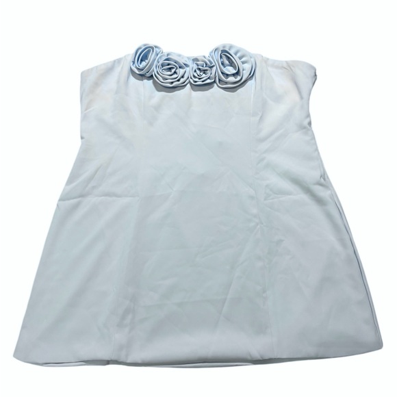 NWT Peppermayo Patsie Strapless Mini Dress Light Blue Sz US 18 - Picture 5 of 7